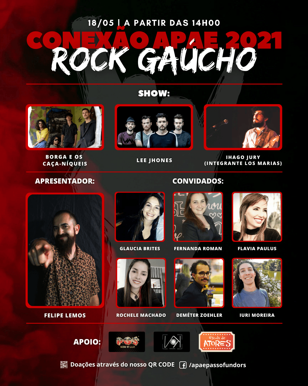 Cartaz da live Conexão APAE 2021